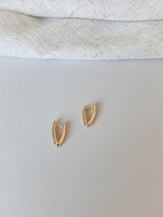 Oval hoops gold